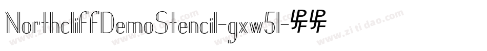 NorthcliffDemoStencil-gxw51字体转换