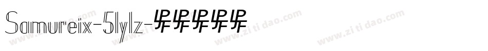 Samureix-51ylz字体转换