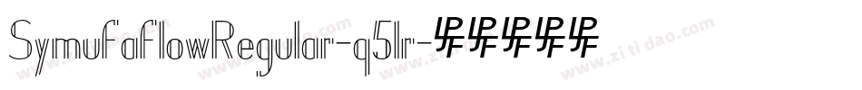 SymufaflowRegular-q51r字体转换