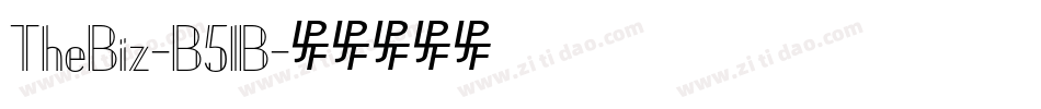 TheBiz-B51B字体转换