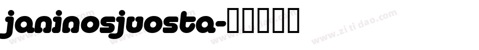 janinosjuosta字体转换