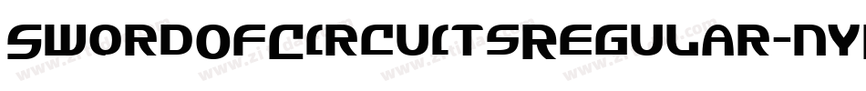 SwordOfCircuitsRegular-nyRY字体转换