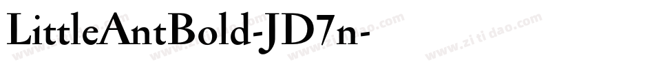 LittleAntBold-JD7n字体转换