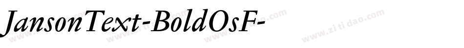 JansonText-BoldOsF字体转换