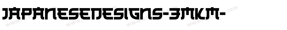 JapaneseDesigns-3mKM字体转换