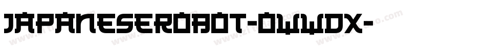 JapaneseRobot-0WWdX字体转换