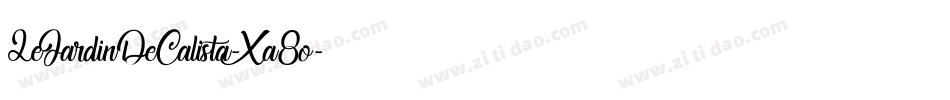 LeJardinDeCalista-Xa8o字体转换