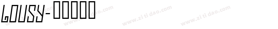 Lousy字体转换