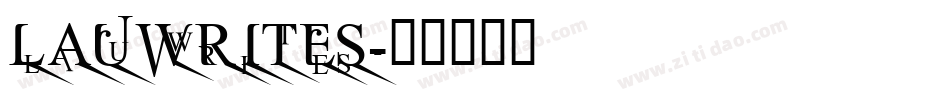 lauwrites字体转换