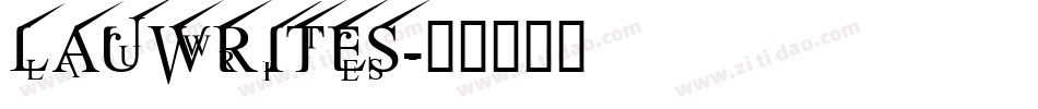 lauwrites字体转换