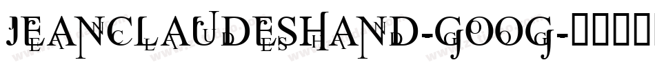 JeanClaudesHand-GOoG字体转换