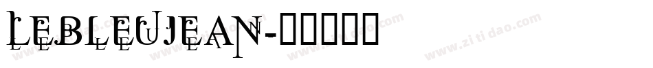 LeBleuJean字体转换