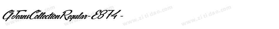 CfJeansCollectionRegular-E874字体转换