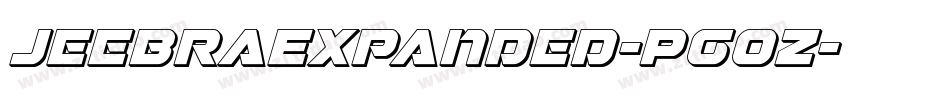 JeebraExpanded-Pg0Z字体转换