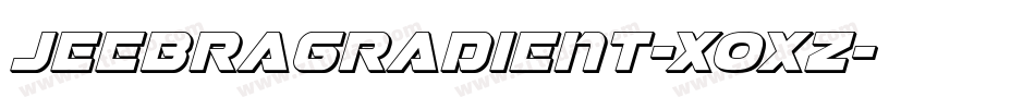 JeebraGradient-XOxZ字体转换