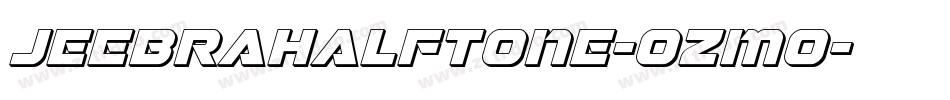 JeebraHalftone-ozmo字体转换