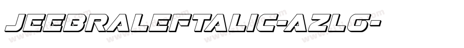 JeebraLeftalic-azlg字体转换