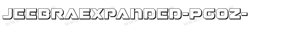 JeebraExpanded-Pg0Z字体转换