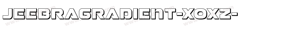 JeebraGradient-XOxZ字体转换