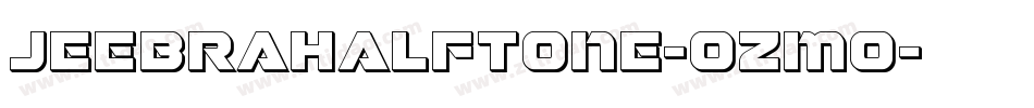 JeebraHalftone-ozmo字体转换