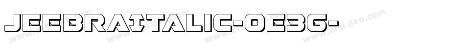 JeebraItalic-0e3G字体转换