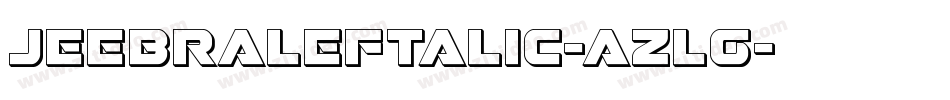 JeebraLeftalic-azlg字体转换