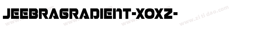 JeebraGradient-XOxZ字体转换