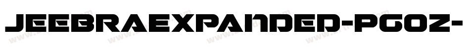 JeebraExpanded-Pg0Z字体转换