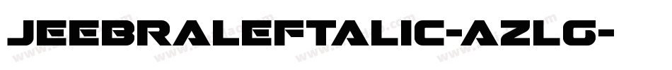 JeebraLeftalic-azlg字体转换
