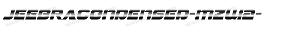 JeebraCondensed-mzw2字体转换