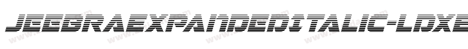 JeebraExpandedItalic-LdXE字体转换