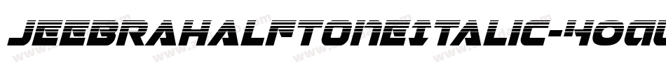 JeebraHalftoneItalic-4OAW字体转换