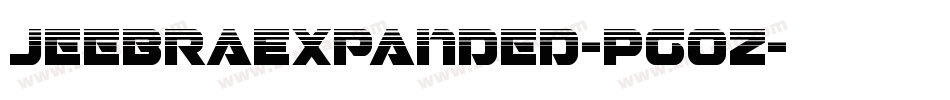 JeebraExpanded-Pg0Z字体转换