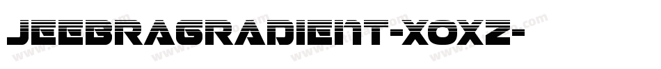 JeebraGradient-XOxZ字体转换