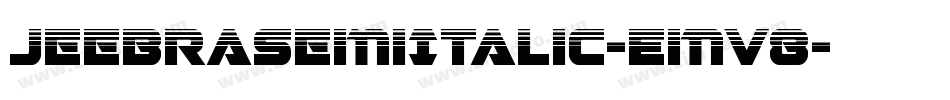 JeebraSemiItalic-EMv8字体转换