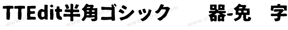 TTEdit半角ゴシック转换器字体转换