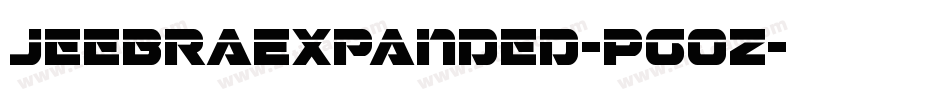 JeebraExpanded-Pg0Z字体转换
