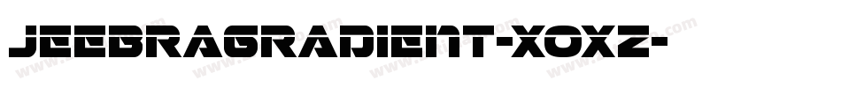 JeebraGradient-XOxZ字体转换
