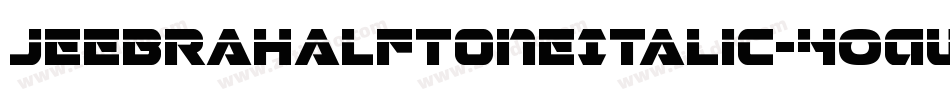 JeebraHalftoneItalic-4OAW字体转换