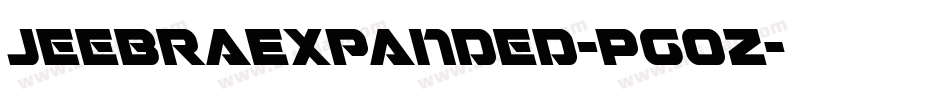 JeebraExpanded-Pg0Z字体转换