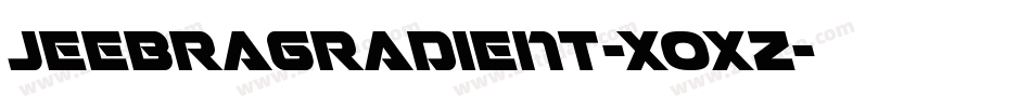 JeebraGradient-XOxZ字体转换
