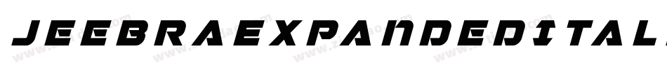 JeebraExpandedItalic-LdXE字体转换