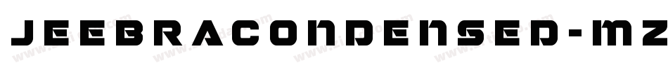 JeebraCondensed-mzw2字体转换