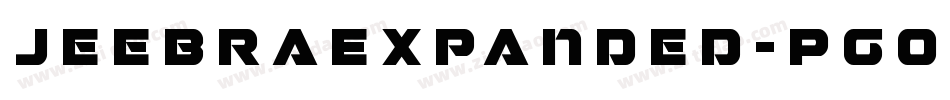 JeebraExpanded-Pg0Z字体转换