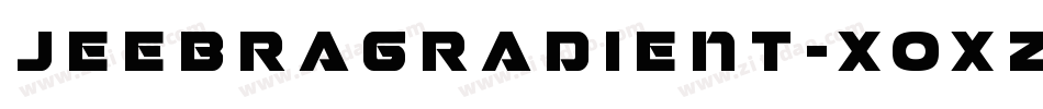 JeebraGradient-XOxZ字体转换