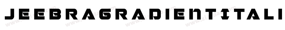 JeebraGradientItalic-gzYp字体转换