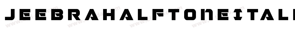 JeebraHalftoneItalic-4OAW字体转换