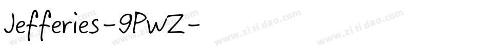 Jefferies-9PwZ字体转换