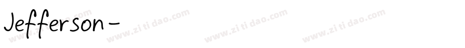 Jefferson字体转换