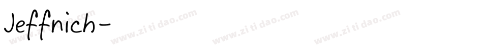 Jeffnich字体转换
